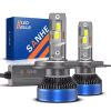 AUXITO 2Pcs Best Turbo H7 LED Bulbs with Fan CSP Chip High Power 100W 20000LM for Mercedes W211 W203 Car Headlight Head Lamp