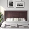 Zelen Modern Panel Headboard ONLY, Queen, Warm Gray