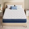 EGOHOME 12 Inch Queen Mattress, Copper Gel Cooling Memory Foam Mattress for Back Pain Relief,Therapeutic Double Matress Bed in a
