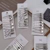 Women Metal Y2K Hair Clips Exquisite Duckbill Clip Girls Hairpins Side Bangs Barrettes Hairclip Girls Fashion Hair Accessories