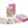 Pink Border Tarot Card Deck with Guidebook 78Pcs English Version Family Gathering Divination Deck Board Game Cards 10.3*6cm