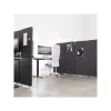3Iron Office Screen Wholesale Push-Pull Mobile Office Hotel Partition Screens Folding Screen Simple Solid Color