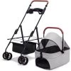 Pet Stroller M S Dog Cat Cage Jogger 4 Wheels Waterproof Puppy Travel Folding Carrier Pet Stroller