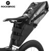 Bicycle Saddle Bag Toolkit Seat Cushion Pouch Portable Waterproof Folding Cycling Tail Rear Pannier Cycling Elements Tail Rear