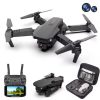 2025 Long-Endurance (2Batteries 45min) GPS Drone Dual Cameras 5.9In LCD Remote Controller Brushless Motor Quad Obstacle Avoidanc