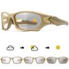 Kapvoe Photochromic Cycling Glasses for Men, Bike Sunglasses, Sports Goggles, MTB Bicycle Eyewear, Riding Protection, UV400