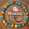 Natural Stone Bracelet For Women Men Attract Good Luck Money Protection Health Crystal Citrine Tiger's Eye Bracelet Wholesale