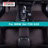 Antique Oriental Turkish Persian Carpet Car Floor Mats 4-Piece for Front Rear Seats Durable Floor Carpet Heavy Duty Rubber Back