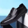 Genuine Leather Men Casual Shoes Brand Soft Italian Men Loafers Moccasins Breathable Slip on Black Driving Shoes Plus Size 37-47