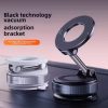 Car Phone Magnetic Stand Mechanical Vacuum Suction Cup Rotate 360° Magnetic Adsorption Bracket Navigation Universal Holder