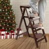 Wooden Kids Kitchen Step Stool with Blackboard & Safety Rails | Adjustable Montessori Learning Helper for Toddlers