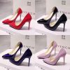 Shoes For Woman 2025 Trend Luxury Red Bottoms High Heels Pointed Toe Stiletto Pumps 12 cm Comfortable Party Dress Wedding Shoes