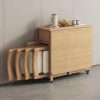 4 Person Dining Table Set,43.3 inch Kitchen Table Set for 4,2 Chairs with Backrest,2-Person Bench with Storage Rack NEW