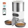WiFi Smart Automatic Feeder Aquarium Goldfish Timing Feeder 100ML Large Capacity APP Control Feeding Records Remind Fish Feeder