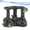 Purple Flower Artificial Fake Plastic Plant Artificial Aquarium Plant Fish Tank Accessories Decoration Ornament Underwater Plant