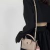 Women Cherry Square Chain Bag PU Leather Sweet Cherry Crossbody Bag Adjustable Strap Cherry Pattern Sling Bag Ladies Outdoor Bag