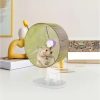 Natural Wood Hamster Wheel Running Toy Hamster Roller Wheel Exercise Small Pet Sports Wheel Pet Toy Hamsters Accessories