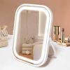 JHK Large Rectangle Vanity Framed Mirror for Wall Matte Metal Framed 30x40 Inch Modern Mirror Tempered Glass For Living Room