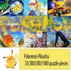 Pokemon jigsaw puzzle Pikachu 35/300/500/1000 pieces wooden onePiece Puzzles for Adults childrenEducational Toys Gifts
