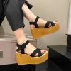 Floral Printing Flat Sandals for Women Summer 2025 Lightweight Slip On Beach Shoes Woman Braided Band Bohemian Sandalas Mujer