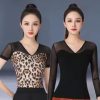 Stretch Latin Dance Pants Ballroom Modern Dance Training Performance Wear Straight-leg Pants Adult Women Dance Trousers Costumes