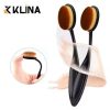 Q Soft Silicone Lip Brush With Dust Proof Cover Round Head Lipstick Applicator Lip Cosmetic Tool Multi-use Eyeshadow Brush