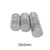 5/10/20/30/50/60pcs 25x2 Round Powerful Magnetic 25mmx2mm Sheet Neodymium Magnet 25x2mm Permanent NdFeB Strong Magnets 25*2