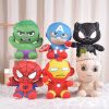 20-25cm Man Spidermaned Plush Toys Movie Dolls Marvel Avengers Soft Stuffed Hero Captain America Iron Christmas Gifts for Kids