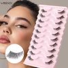 New 7DW Eyelash Natural W False Lash Extension 5D/6D W Fanning Lash Individual Eye lash Russia Volume Eyelash Drop Shipping