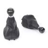 5/6 Speed Stick Gear Shift Knob with Leather Boot Collar Case for Volkswagen VW Golf 5 V 6 VI MK5 MK6 Jetta 2005-2014 Car Stying
