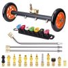 22 Inch High-Pressure Water Broom 1/4 Quick Connector Car Chassis High Pressure Washer Car Washing Locomotive Bottom Water Broom