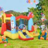 10.8' X 8.7' X 6.1' Outdoor Inflated Castle for Climbing, Sliding, & Bouncing
