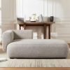 Patio Chaise Lounge Sets Outdoor Rattan Adjustable Back Cushioned Patio Folding Chaise Lounge with Folding Table