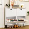 Plastic Folding Storage Cabinet, Multi-Shelf Organizer for Bedroom & Living Room, Compact Household Storage Cabinet