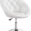 Retro High Back Armless Chair - Velvet Tufted Seat for Living Room, Dressing Room, Bedroom