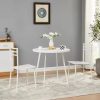 Dining Chairs Set of 2 Upholstered Kitchen Dining Room Chairs Cream