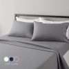 Solid Rayon Silk Bedding Set with Duvet Cover Bed Sheet Pillowcases Luxury King Single Double Couple Satin Pillow Case Bedsheet