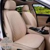 Black Seat Cover for Kids with 3 Pocket Storage Organizer, Waterproof Kick Mats Backseat Protector, Car Seat Back Protectors