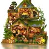 DIY Miniature Dollhouse Kit, Mini House Making Kit with Furnitures, Tiny House Kit to Build for Adults, Hobby Craft Gift for Fat