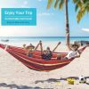 Portable Mosquito Net Nylon Camping Hammock with Waterproof Rain Fly Canopy Tarp  for Outdoor Hanging Bed Sleeping