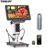 RF4 Stereo Microscope Articulating Arm Rotatable Universal Both Arms Stand Telescopic 360  Lifting Maintenance Detection