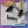 Clear Shower Foot Stool Non-slip Waterproof Transparent Stool Clear Stool for Bathroom Bedside Small Shower Spaces Corner Bench