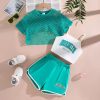 Hot Sale Kids Clothes Sets Outfits 2 Pcs Linen Cotton Infant Baby Boys Girls Clothing Newborn Top T-Shirt+Shorts Children Suit
