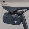 ROCKBROS Bike Tail Bag 1.5L Large Capacity Bicycle Storage Bag Waterproof Reflective Tape MTB Road Rear Saddle Seat Cycling Bag