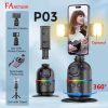 2025 Handheld Gimbal Stabilizer Monopod With Fill Light Shutter for IOS Android Universal Wireless Bluetooth Selfie Stick Tripod