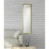 Matte Metal Framed Bathroom Mirror for Wall,Vanity Rectangle Rounded Corner Tempered Glass Mirror,Clear Reflection,Modern