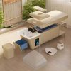 Twin Over Full Size Beds with Sturdy Guard Rail & Removable Ladder, Space-Saving Noise-Free/Matte Black