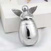 Paw Print Pet Urn Necklace for Ash Cremation Keepsake Mini Urn Pendant Engraved Memorial Ash Jewelry for Cat Dog Ash Hair Nails