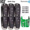 jingyuqin For Hyundai I30 IX35 ELANTRA Tucson SONATA NF 433Mhz ASK ID46 Chip 3 Buttons Flip Folding Car Remote Key Fob