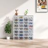 Freestanding Tall Pantry Cabinet Storage Unit with Drawer 2 Cabinets 4 Adjustable Shelves 6 Door Storage Kitchen Bathroom